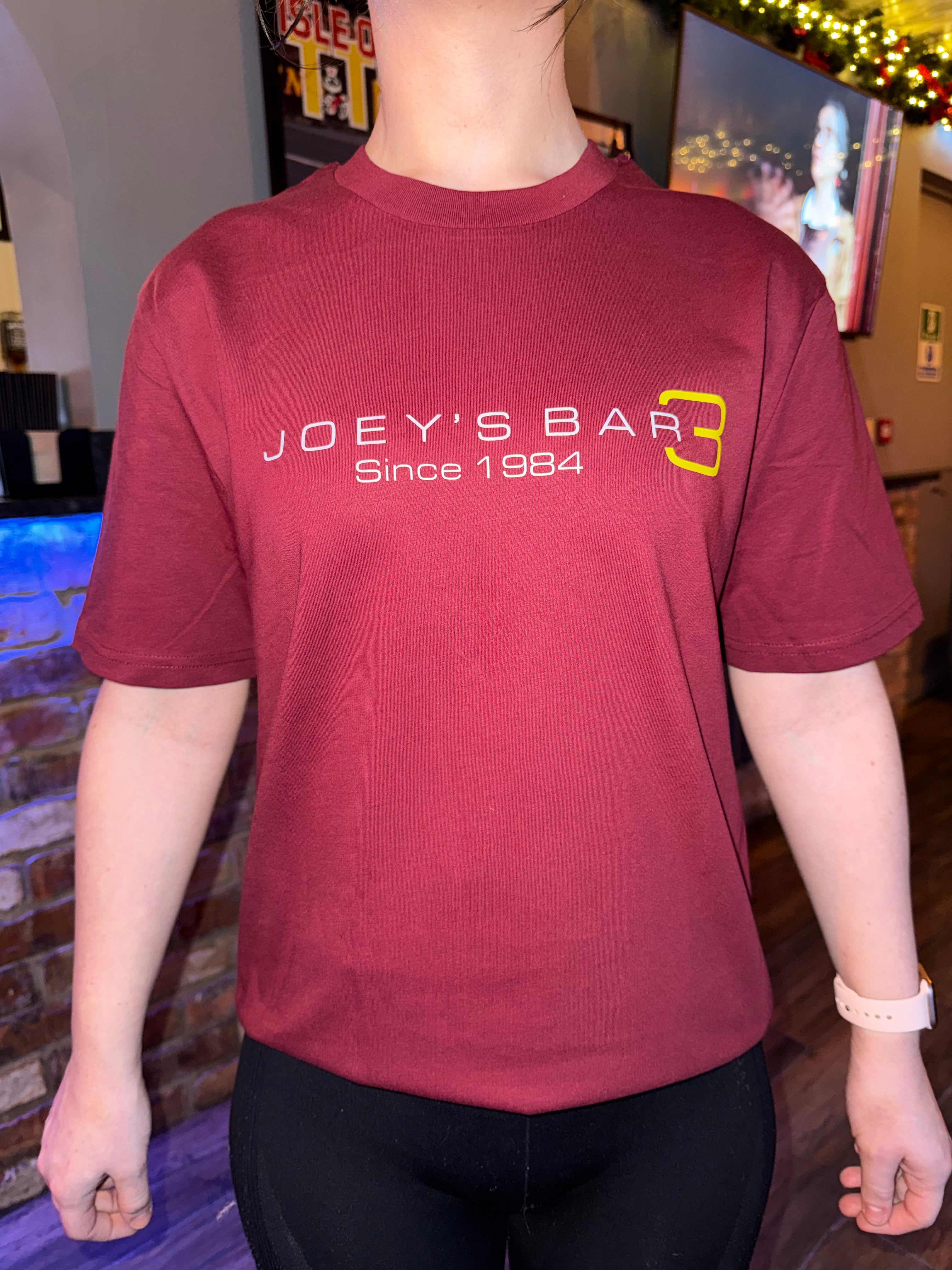 Burgundy Joeys Bar T-Shirt