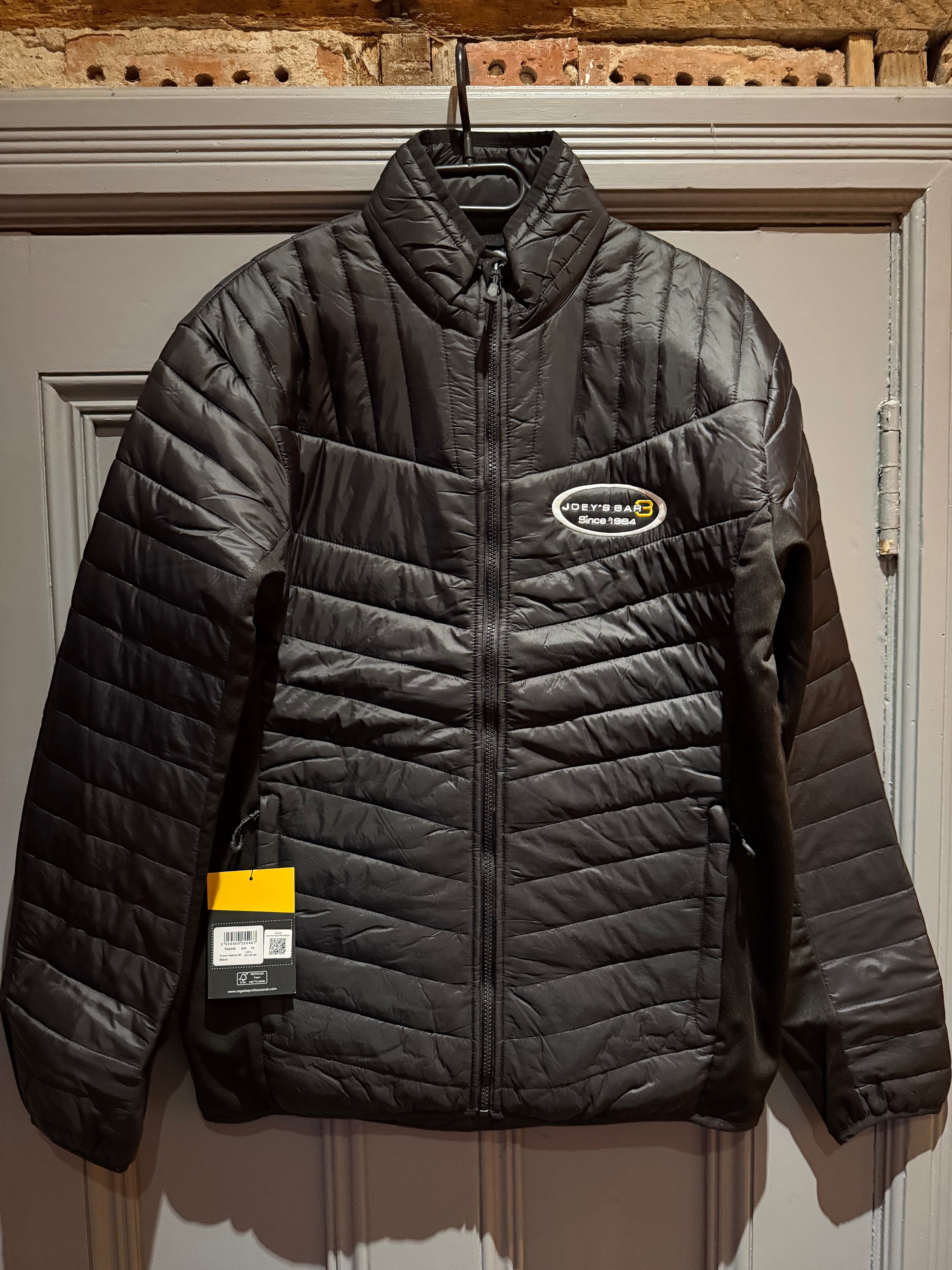 Black padded jacket
