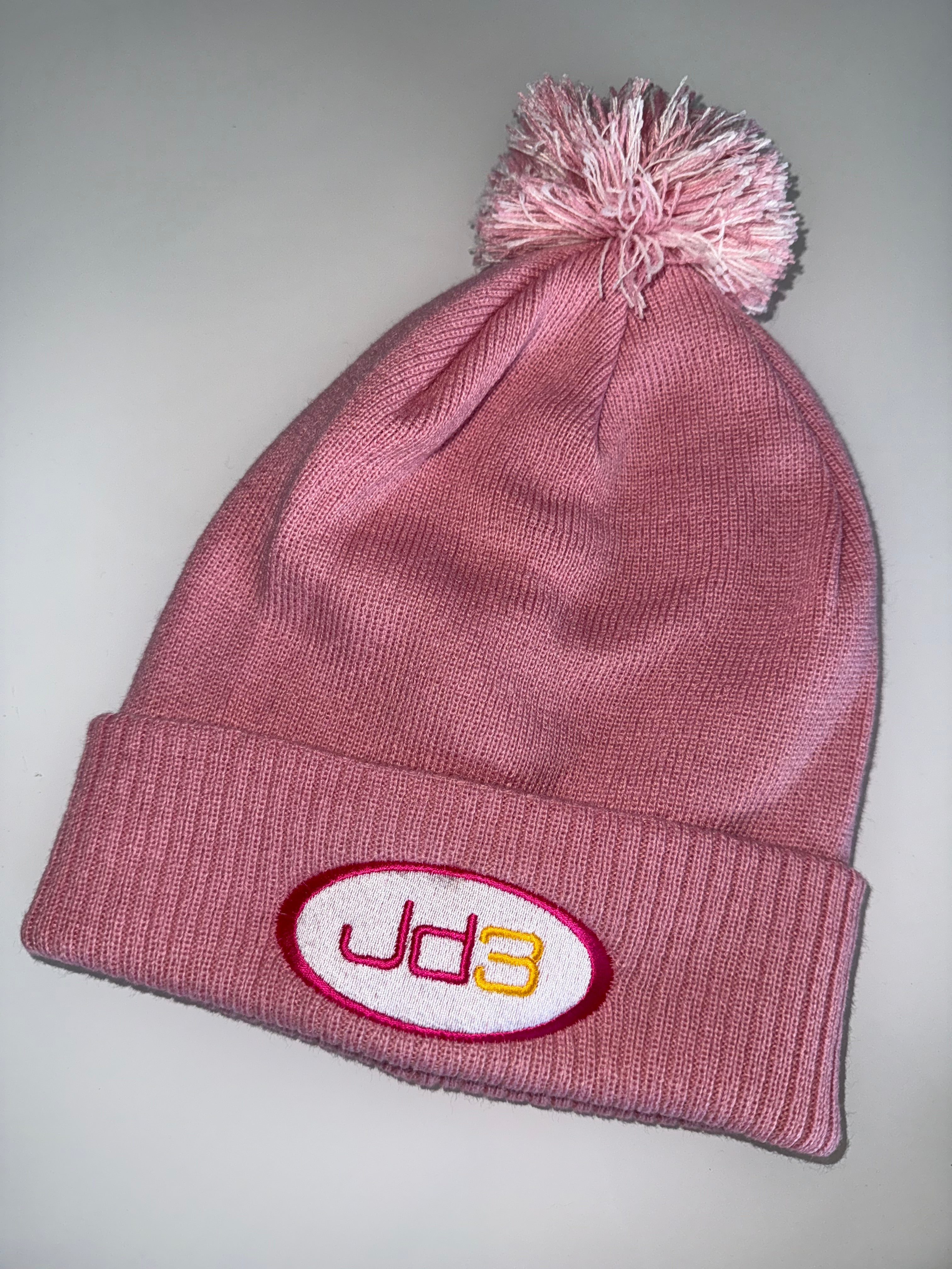 Pink JD3 Bobble Hat